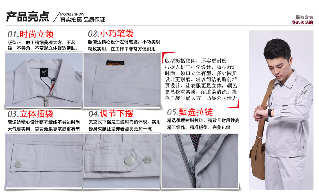 工作服卖点及小细节展示图